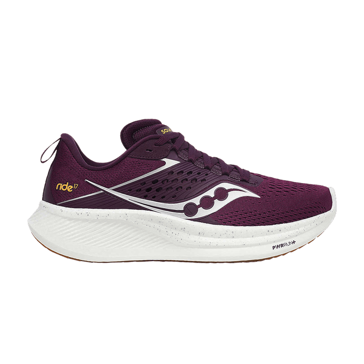 Saucony Wmns Ride 17 'Plum' — Plum/White