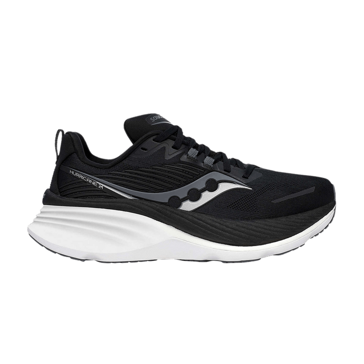 Saucony Wmns Hurricane 24 Wide 'Black Carbon' — Black/Carbon