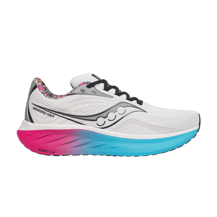 Keith Haring x Saucony Wmns Ride 18 'Love' — White/Aqua/Pink