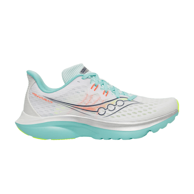 Saucony Wmns Kinvara 16 'White Aqua' — White/Aqua