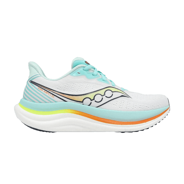 Saucony Wmns Triumph 23 'White Aqua' — White/Aqua