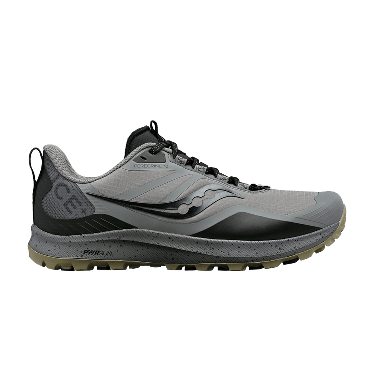Saucony Peregrine ICE+ 3 'Gravel Black' — Gravel/Black