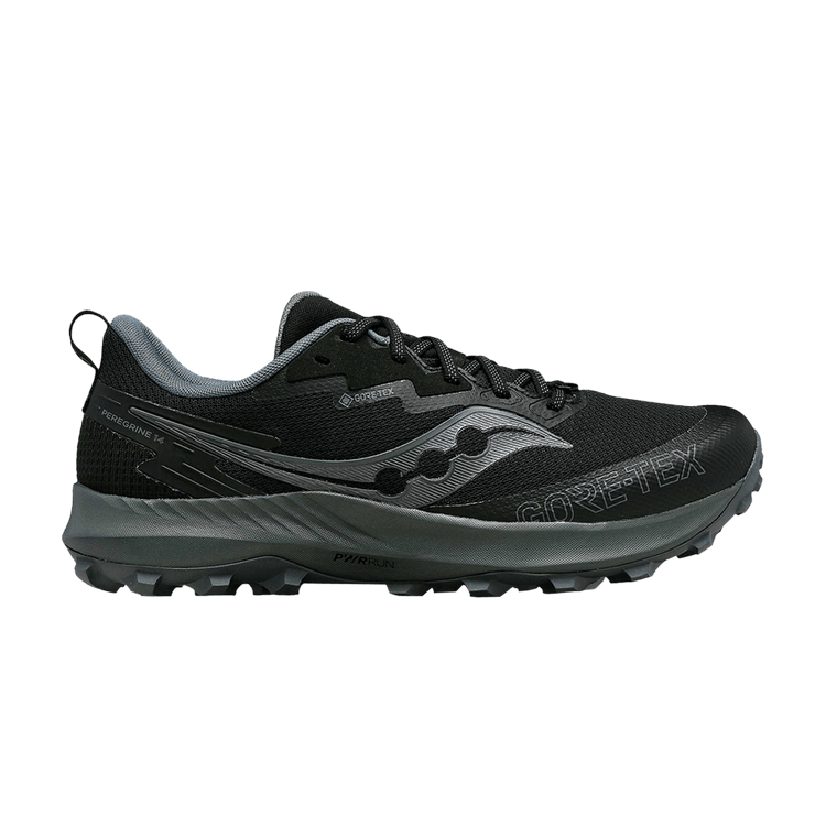 Saucony Peregrine 14 GORE-TEX 'Black Carbon' — Black/Carbon