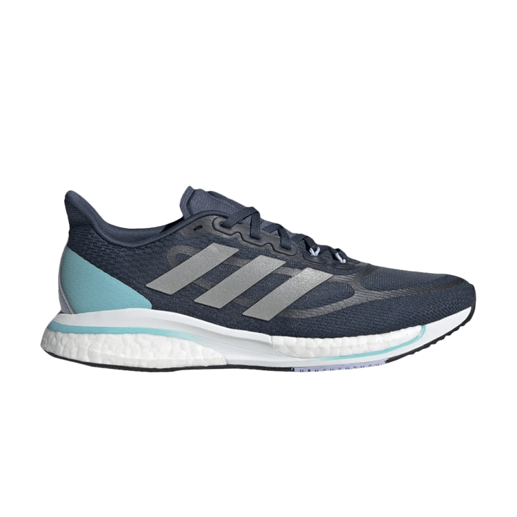 Adidas Wmns Supernova+ 'Crew Navy Pulse Aqua' — Crew Navy/Silver Metallic/Pulse Aqua