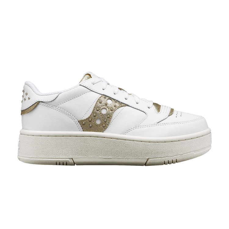 Saucony Wmns Jazz Court Platform 'Lux - White Gold' — White/Gold