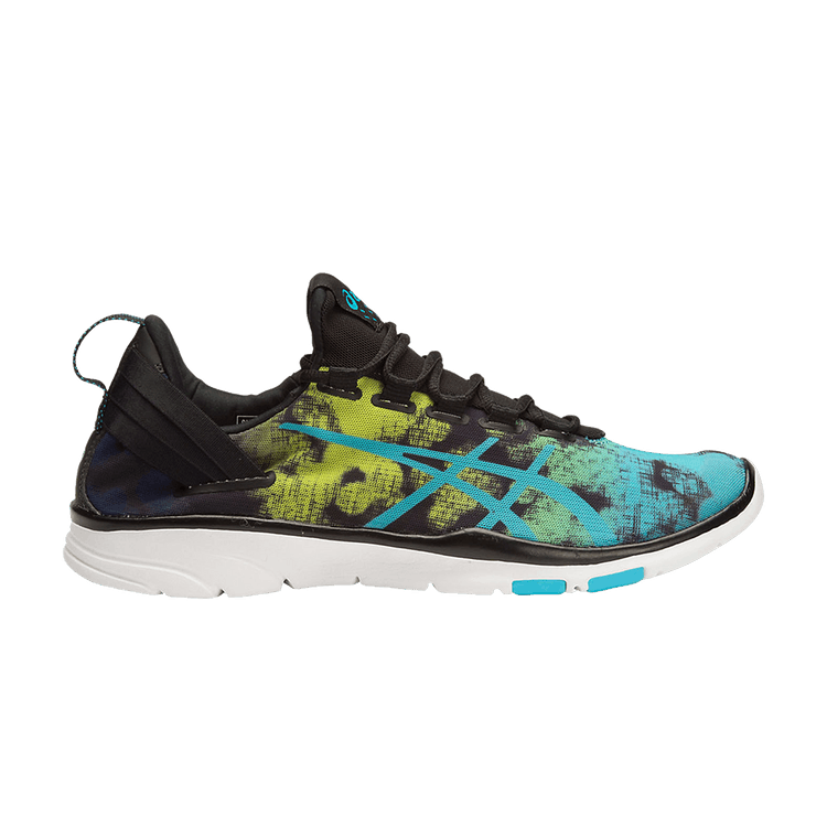 ASICS Wmns Gel Fit Sana 2 — Black/Aquarium/Neon Lime