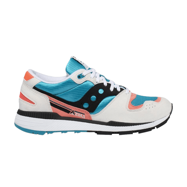 Saucony Azura 'Capri Vizi Coral' — White/Capri/Vizi Coral
