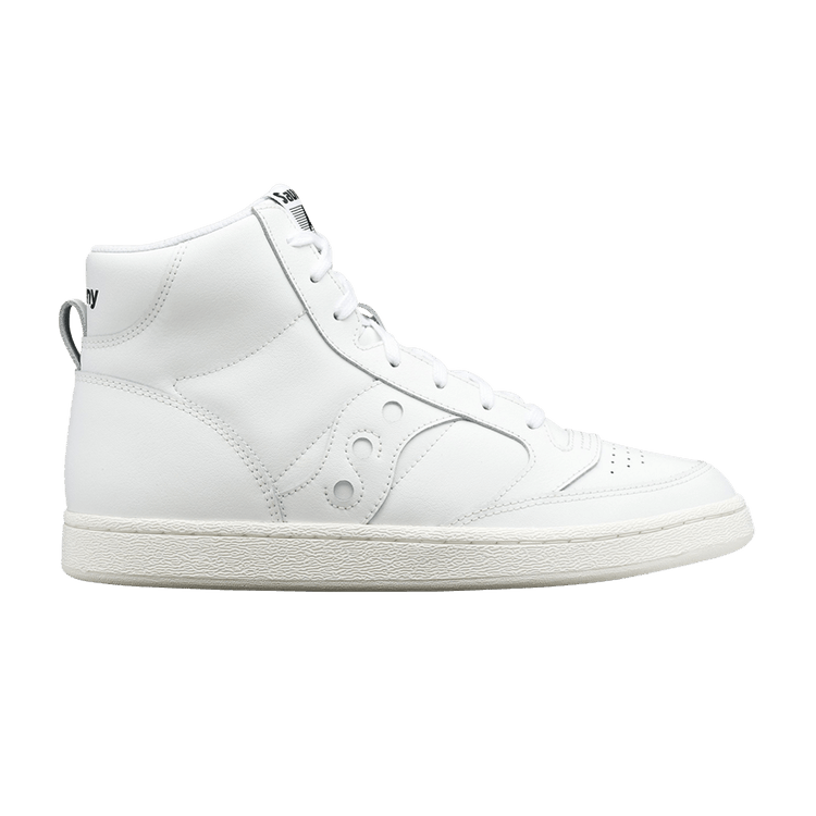 Saucony Jazz Court High 'Triple White Leather' — White/White