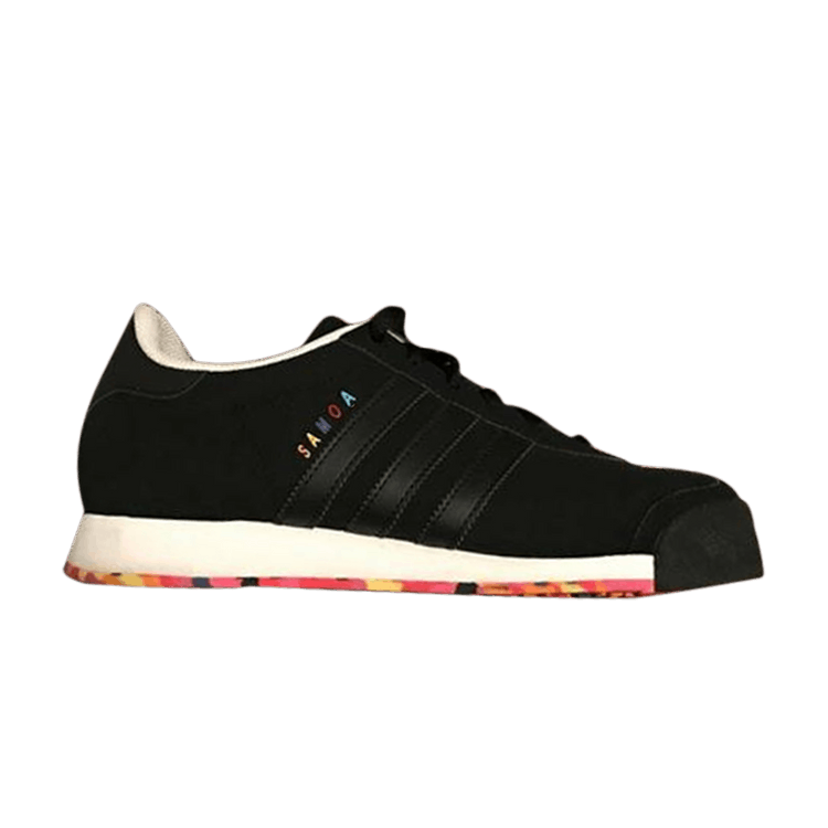 Adidas Wmns Samoa 'Rainbow Sole' — Black/Multi-Color