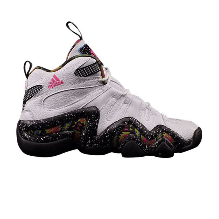 Adidas Crazy 8 J 'Aztec Paint Splatter' — Footwear White/Core Black/Solar Pink