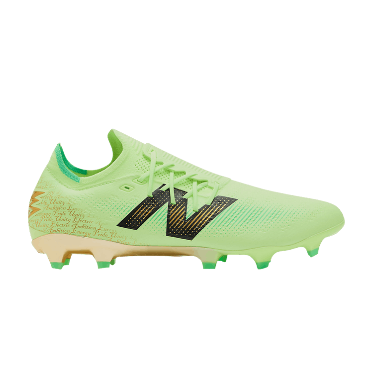 Bukayo Saka x New Balance Furon V7+ Pro FG 'Bleached Lime Glo' — Bleached Lime Glo/Lime Leaf/Black