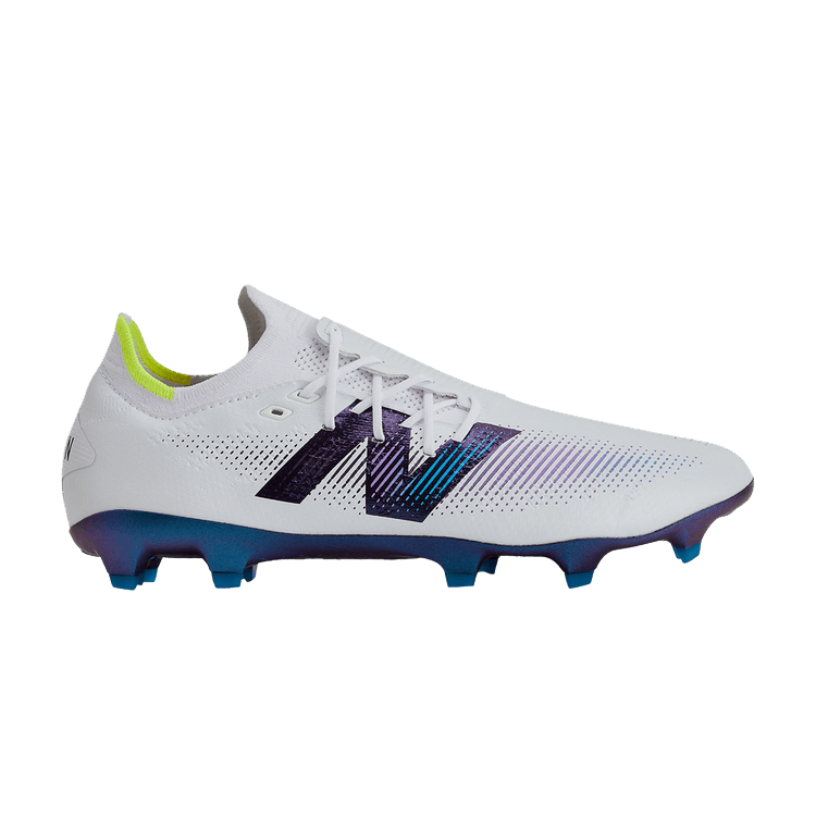 New Balance Furon v7+ Pro FG 2E Wide 'Unity of Sport' — White/Water Cress/Purple Fade