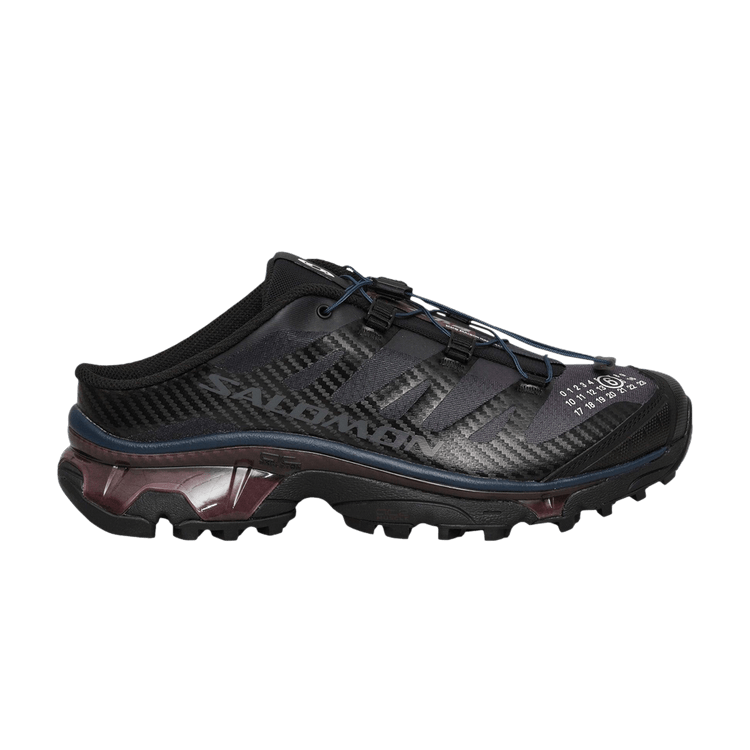MM6 Maison Margiela x Salomon XT-4 Mule 'Black Hunkle Berry Violet' — Black/Nine Iron/Hunkle Berry Violet