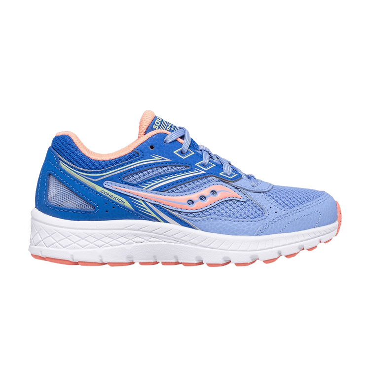 Saucony Cohesion 14 Lace Big Kid 'Blue Coral' — Blue/Coral