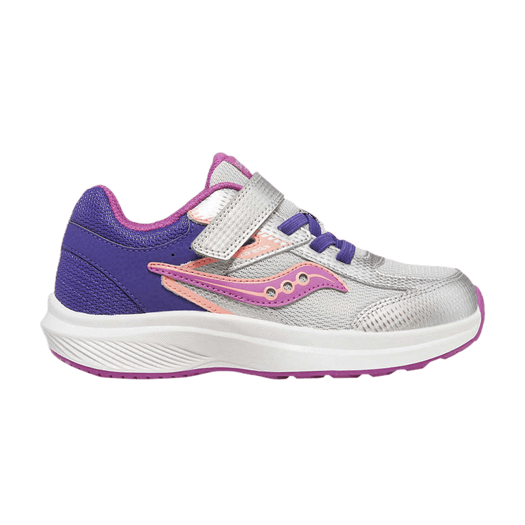 Saucony Cohesion KDZ A/C Big Kid 'Purple Silver Pink' — Purple/Silver/Pink