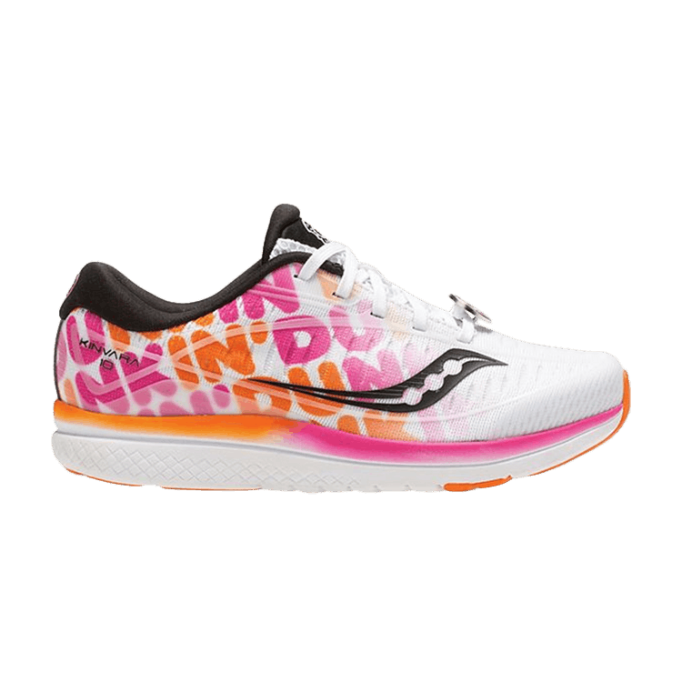 Dunkin' x Saucony Kinvara 10 Kids 'Classic Dunkin' Print' — White/Pink/Orange