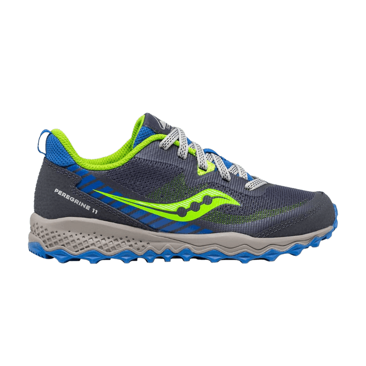 Saucony Peregrine 11 Shield Big Kid 'Blue Green' — Blue/Green