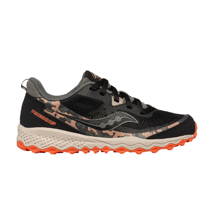 Saucony Peregrine 11 Shield Big Kid 'Olive Camo' — Olive/Camo