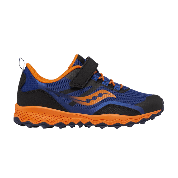 Saucony Peregrine 12 Shield A/C Big Kid 'Navy Orange' — Navy/Orange