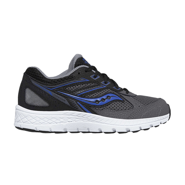 Saucony Cohesion 14 Lace Big Kid 'Black Grey Blue' — Black/Grey/Blue