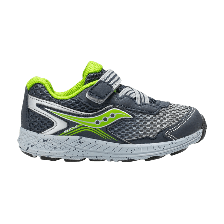 Saucony Ride 10 Little Kid 'Navy Green' — Navy/Green