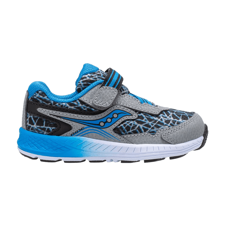 Saucony Ride 10 Little Kid 'Grey Blue Black' — Grey/Blue/Black