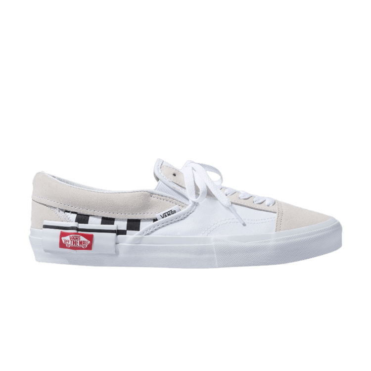 Vans Slip-On CAP LX 'White Checkerboard' — True White/Black