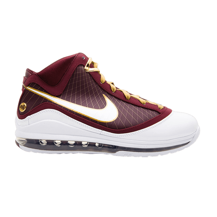 Nike Air Max LeBron 7 'Christ The King' Sample — Deep Maroon/White-Metallic Gold