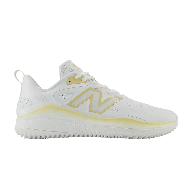 New Balance Wmns Fresh Foam Velo v4 TF 'White Team Gold' — White/Team Gold