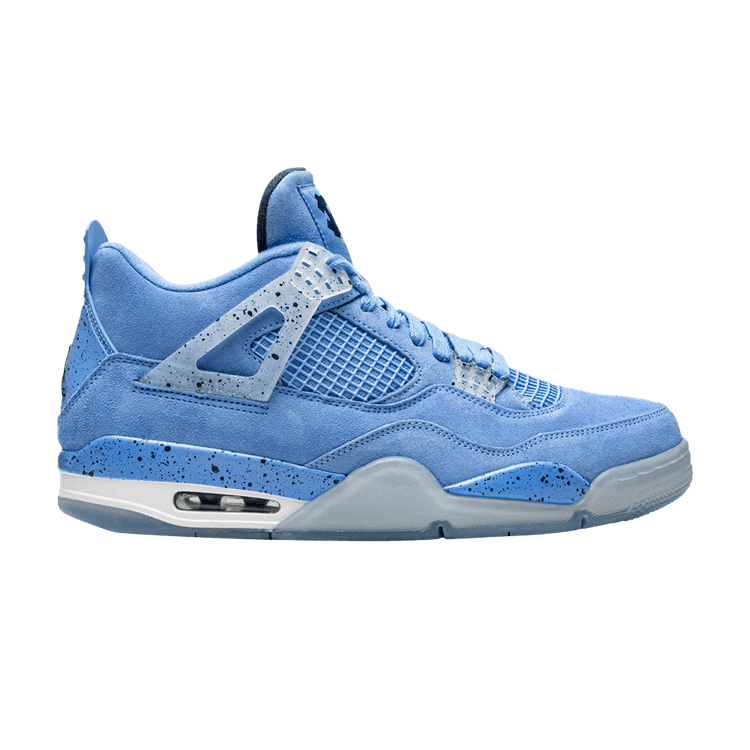 Air Jordan 4 Retro 'UNC Football' PE — Valor Blue/College Navy/White