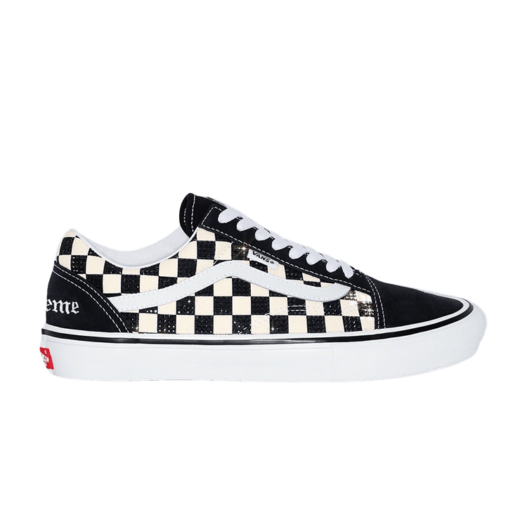 Supreme x Swarovski x Vans Skate Old Skool 'Black' — Black
