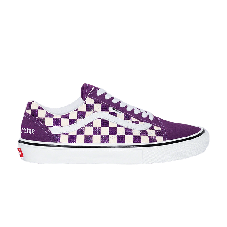 Supreme x Swarovski x Vans Skate Old Skool 'Purple' — Purple