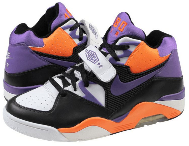 Nike Air Force 180 — White/Black-Varsity Purple