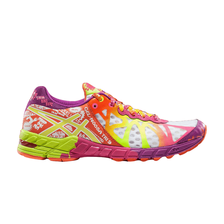 Asics Wmns Gel Noosa Tri 9 'Flash Yellow Plum' — White/Flash Yellow/Plum