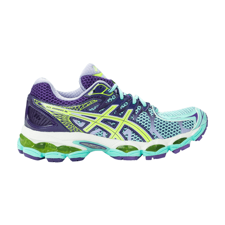 Asics Wmns Gel Nimbus 16 'Ice Blue' — Ice Blue/Flash Yellow/Purple
