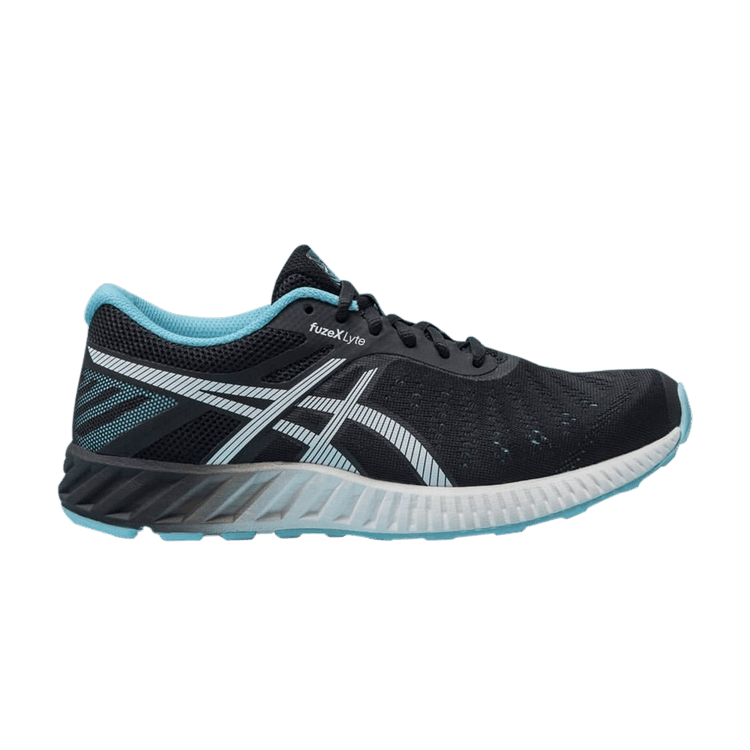ASICS Wmns FuzeX Lyte 'Onyx Turquoise' — Onyx/White/Turquoise