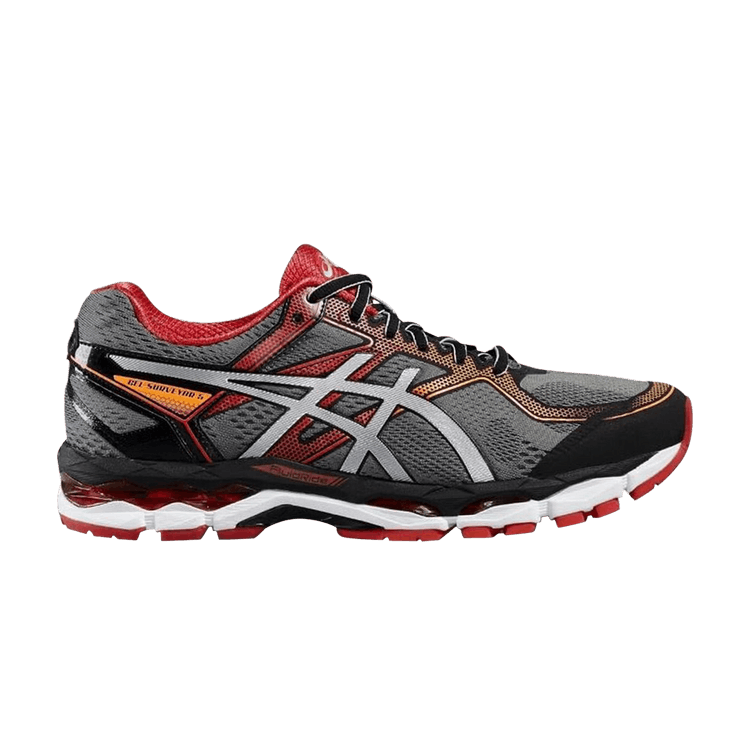 Asics Gel Surveyor 5 'Black Silver Vermilion' — Black/Silver/Vermilion