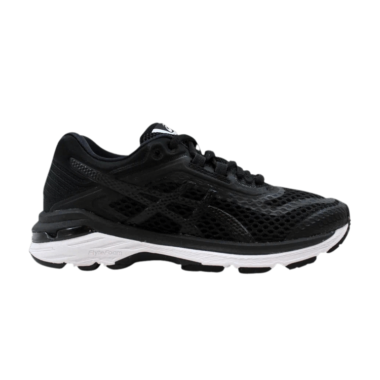 Asics Wmns GT 2000 6 'Black White' — Black/White/Carbon