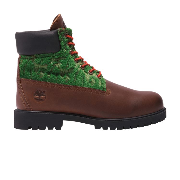 Timberland 6 Inch Heritage Premium Waterproof Boot 'Black Pioneers' — Medium Brown