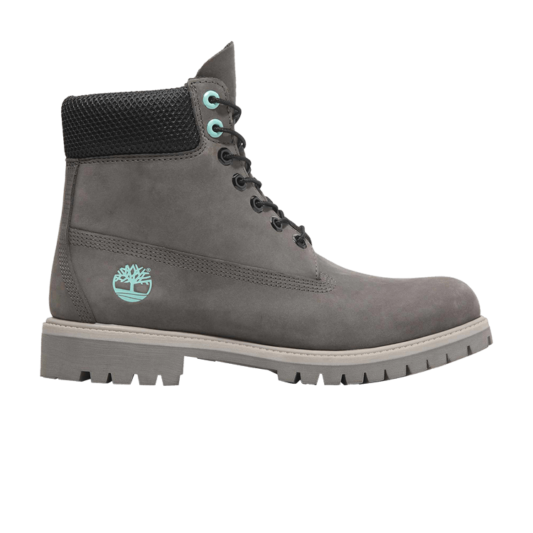 Timberland 6 Inch Lace Up Premium Waterproof Boot 'Grey Aqua' — Light Grey