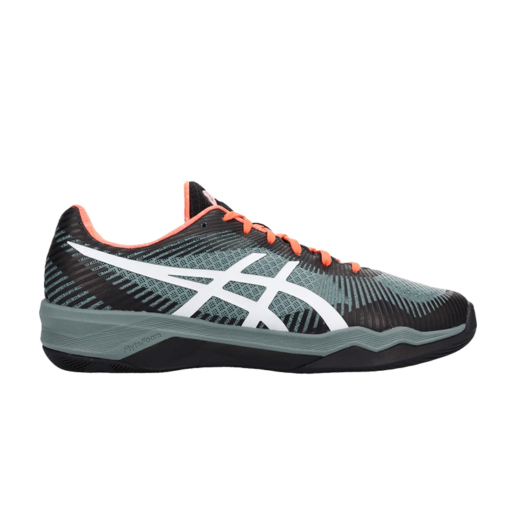 Asics Volley Elite FF Cluster 'Flash Coral' — Stormy Sea/White/Flash Coral