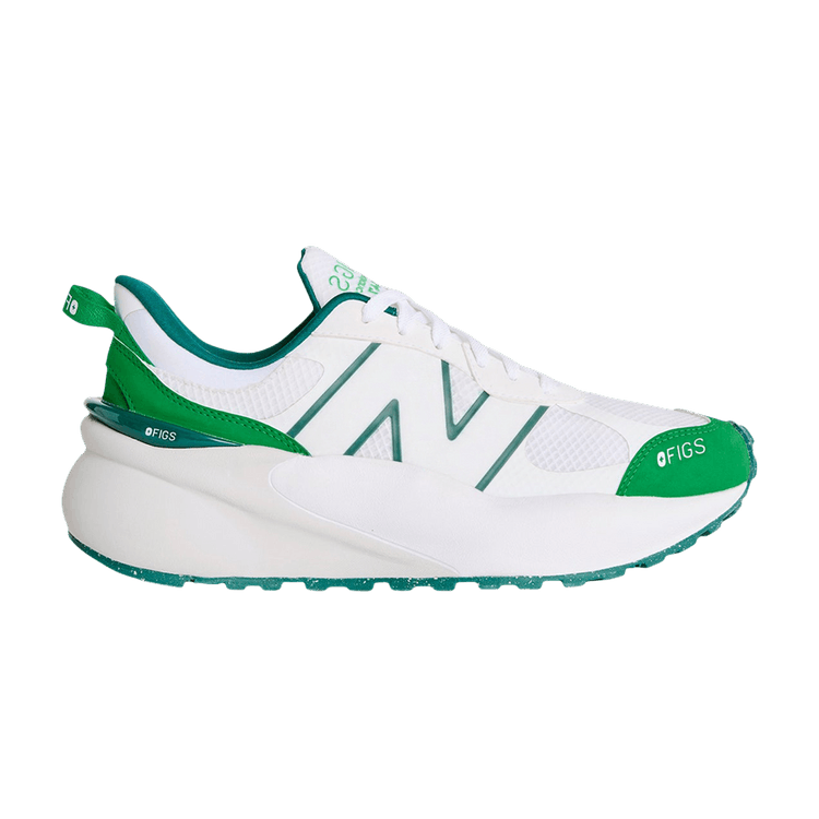 Figs x New Balance Wmns 3447 'Green White' — Green/White