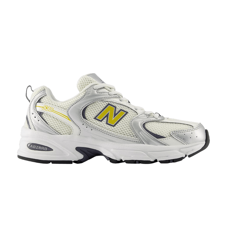 New Balance 530 'Silver Metallic Sea Salt Apollo Gold' — Silver Metallic / Sea Salt / Apollo Gold