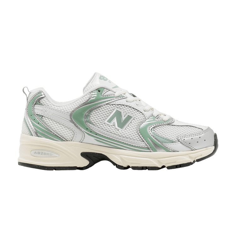 New Balance 530 'Silver Metallic Mosaic Green' — Silver Metallic/Mosaic Green