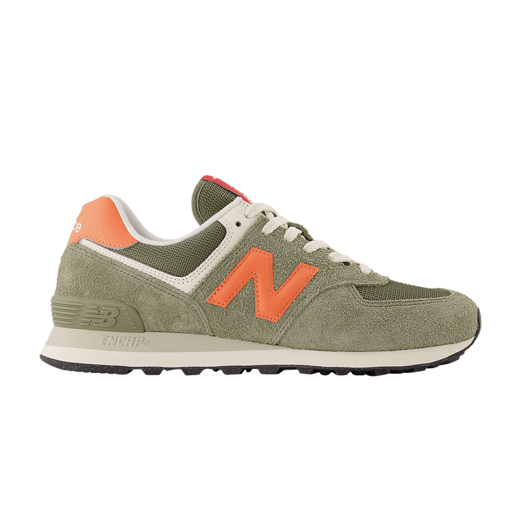 New Balance 574 'Dark Olivine Flare' — Dark Olivine/Flare