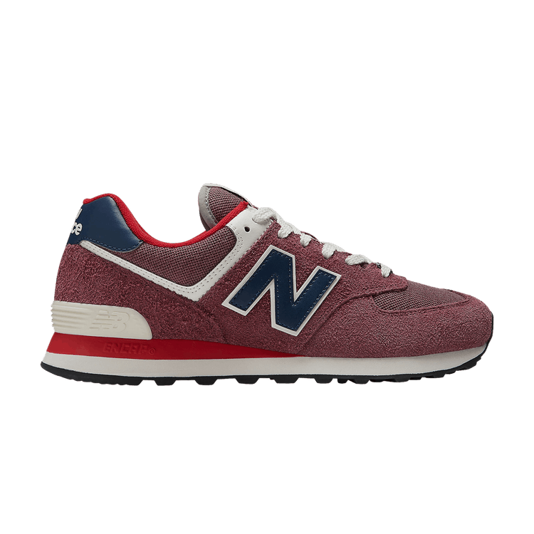 New Balance 574 'Cranberry' — Red/Navy