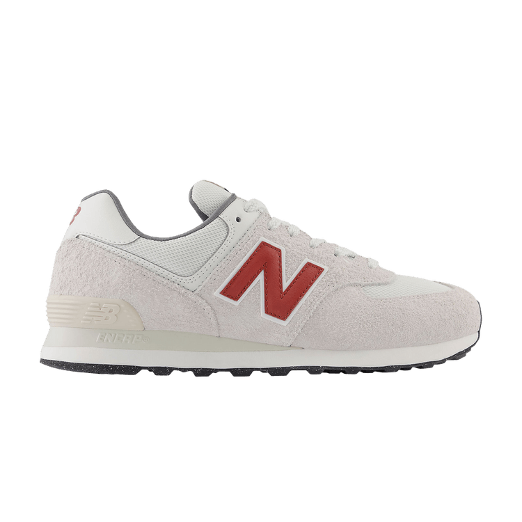 New Balance 574 'White Red' — White/Red