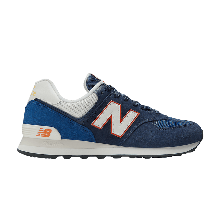 New Balance 574 'Navy Orange Yellow' — Navy/Black