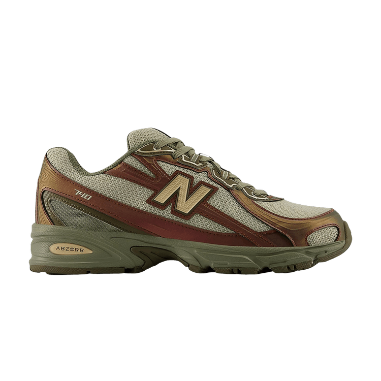New Balance 740v2 'Woodland Rich Oak' — Woodland/Dark Olivine/Shipyard/Rich Oak
