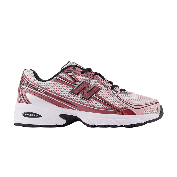New Balance 740v2 'Washed Burgundy Pink Taffy' — Washed Burgundy/Pink Taffy/Black/Sea Salt